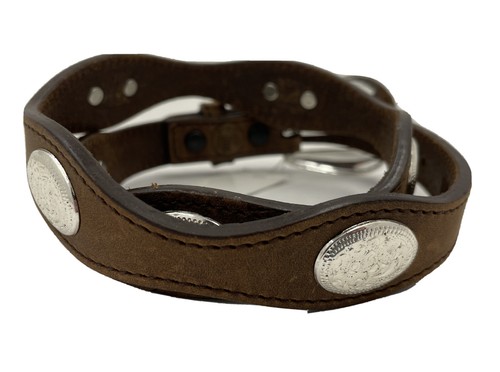 Silver Creek Concho Leather Belt Size 26 NWT 59069 List $38 - Picture 3 of 8