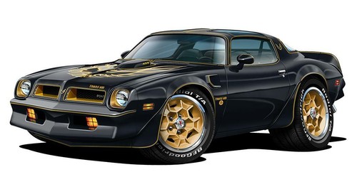 1976 Pontiac Trans Am SE Firebird Car-toon No Parking Sign NEW - Picture 3 of 3