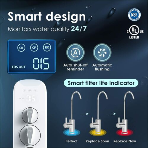 Waterdrop RO Reverse Osmosis Water Filtration System, NSF Certified - Picture 4 of 9