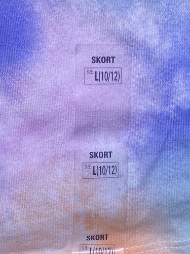NWT SO Girls Tie Dye Brand Essential Skort Size L 10-12 Kohls FREE S&H - Picture 4 of 6