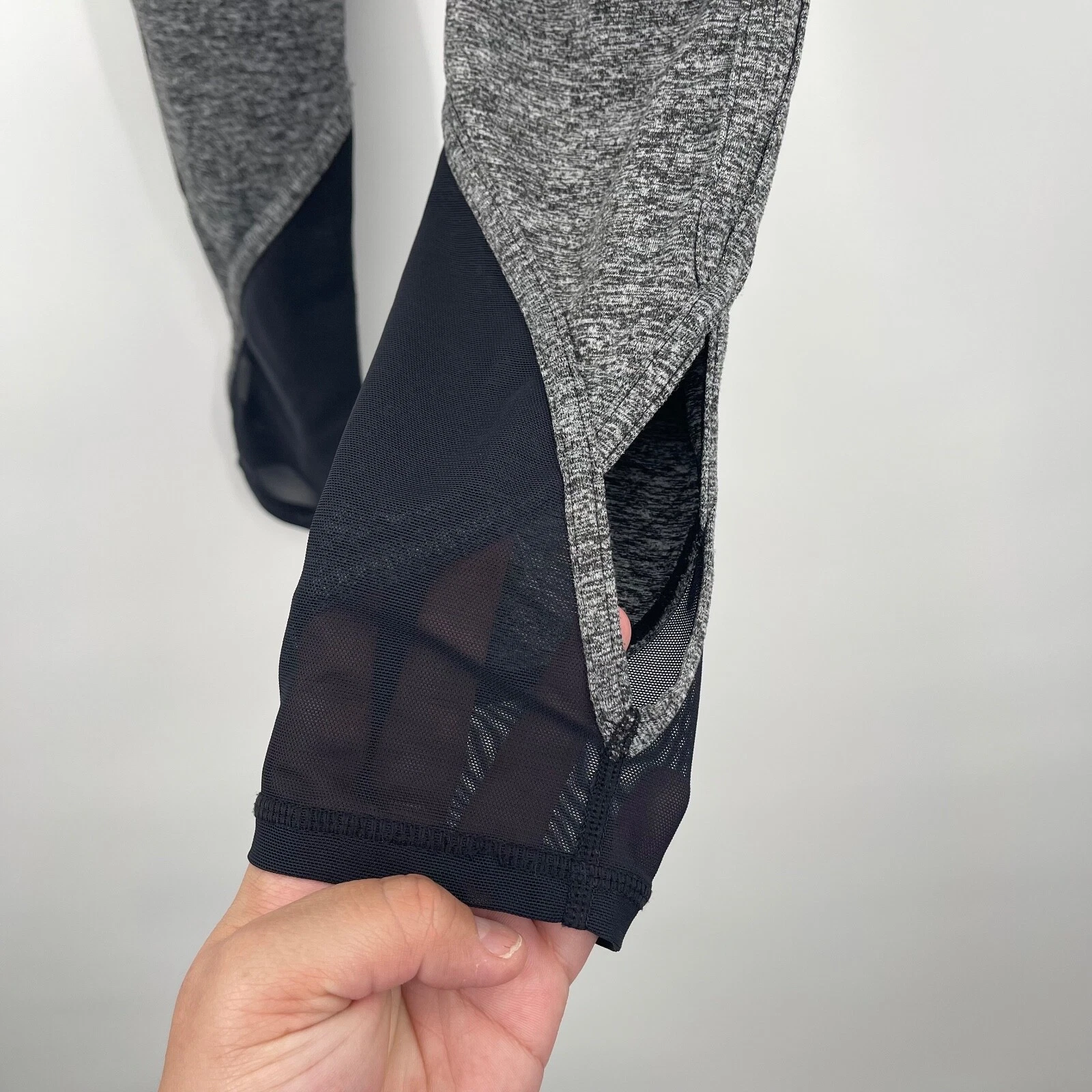 free-people-movement heather mesh cut out yoga leggings