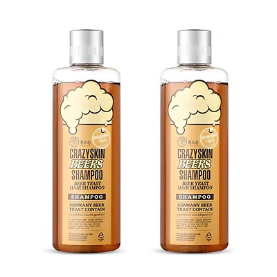 Shampoing à La Bière CRAZY SKIN 300g PH 5.5 - Soin Cuir Chevelu Levure De Bière Allemande
