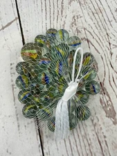 Rhode Island Novelty Bargain Marbles and Shooter Pack - 40 Marbles + 1 Shooter