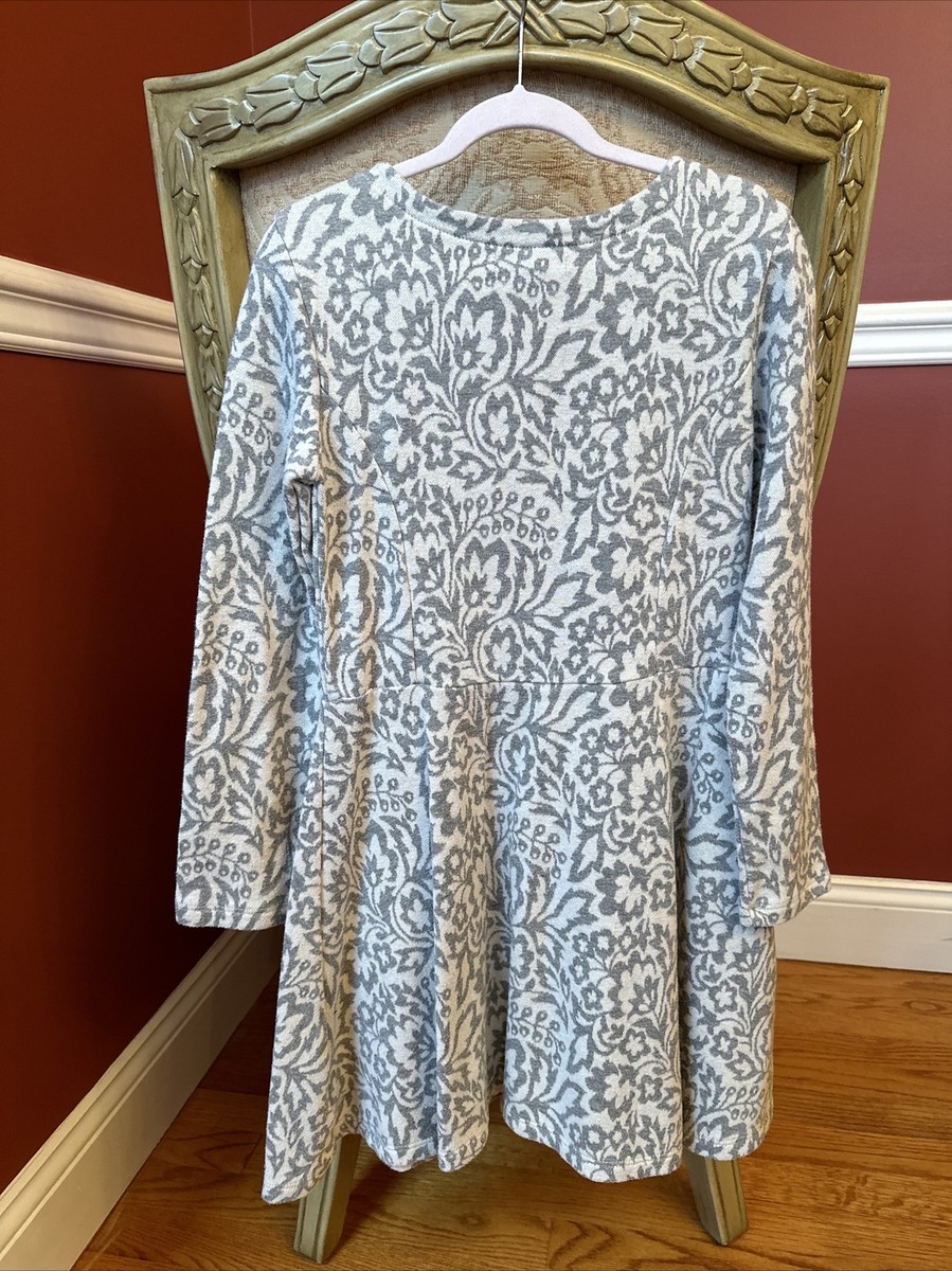 girls long sleeve dress size 10 KIDPIK Girls Long Sleeve Satin Holiday Floral Tiered Dress