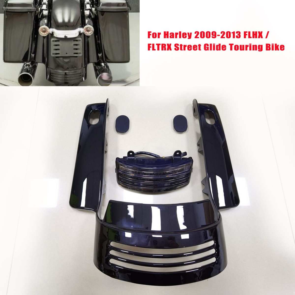 Rear Fender Fascia Taillight Antenna Hole Plug Cover For Harley