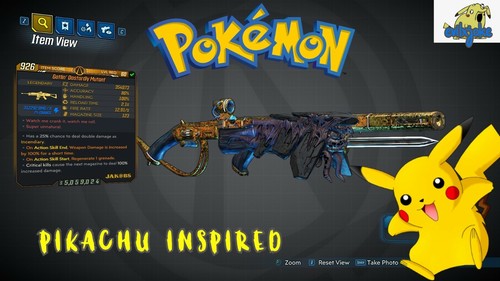 PS4/XBOX/PC Borderlands 3 Pokemon Modded Weapon Guns Level 72 EvilxJoke - Picture 10 of 16