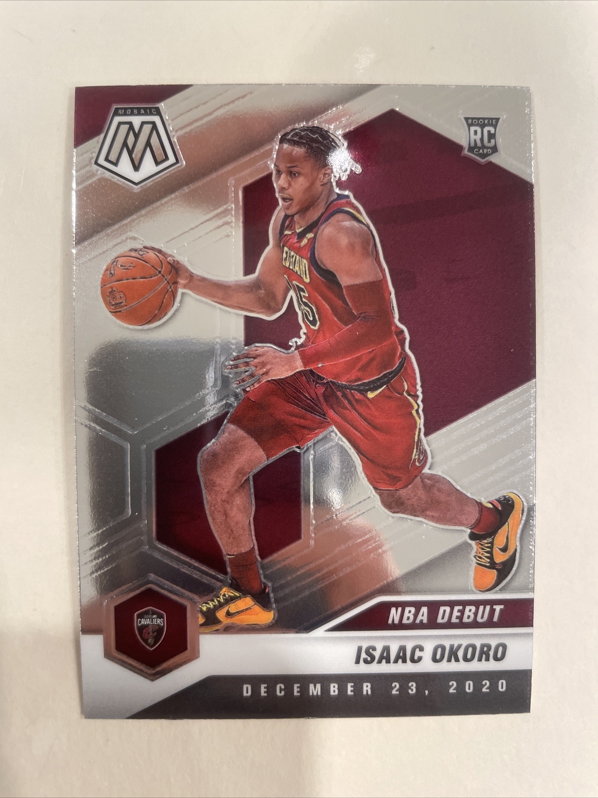 2020-21 Panini Mosaic Isaac Okoro RC Rookie #271 Cleveland Cavaliers