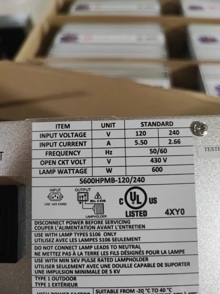 Lastre 600 vatios Hortilux SE nuevo Foto 2 de 4