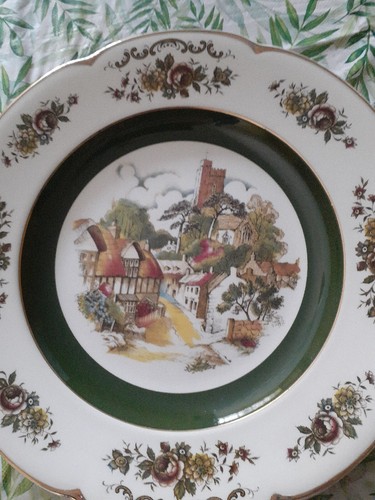 Ascot Service Plate by Wood & Sons England Alpine White Ironstone Vintage Transf - Picture 2 of 7