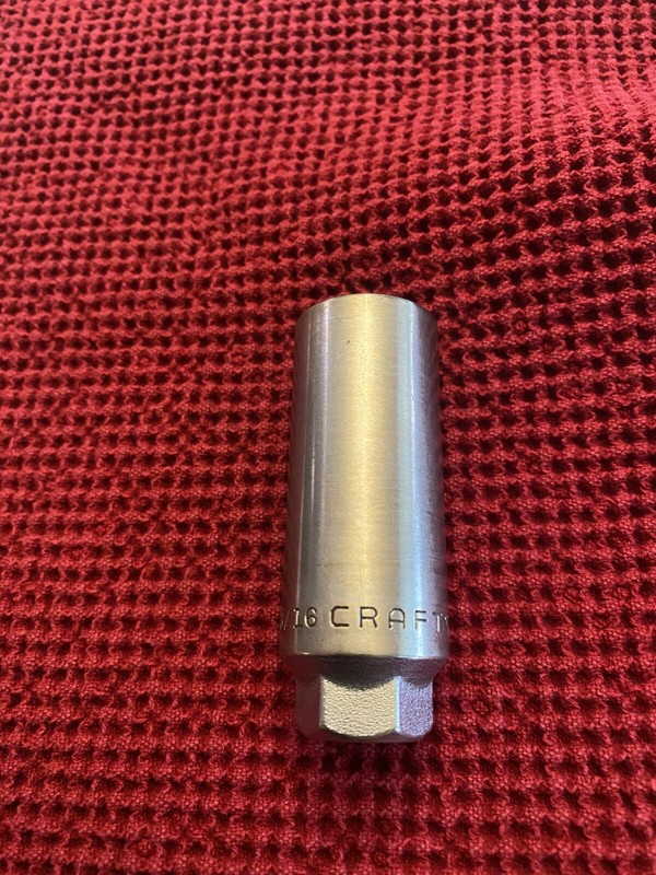 VINTAGE Craftsman 3/8" Drive 13/16 =V= Spark Plug Socket 6 Point VG Cond.