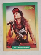 JOEY BELLADONNA ANTHRAX TRADE CARD RARE BROCKUM 1991 ROCK NM/M NOT SIGNED