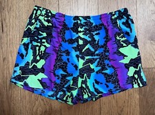 Speedo Shorts Mens Vintage 80s 90s Swim Trunks Size XL Colorful Unlined