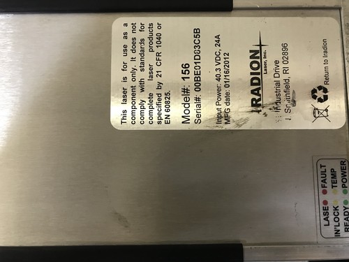 Iradion Model 156 CO2 Laser Nachfüllservice - Bild 4 von 12