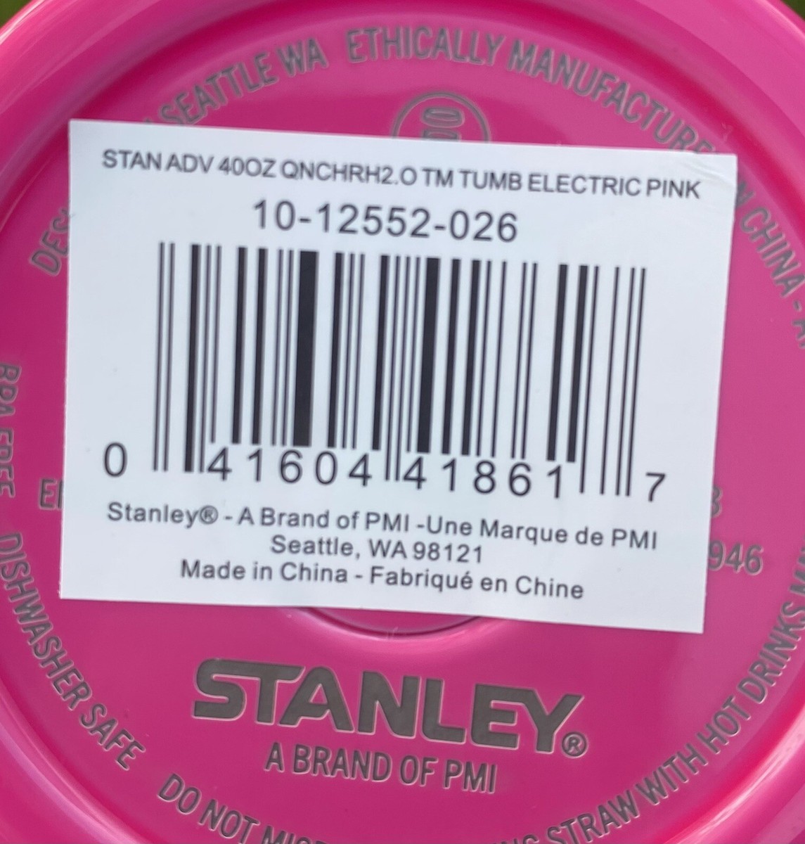 Stanley Neon Pink And Black Quencher 40oz Neon Collection | eBay
