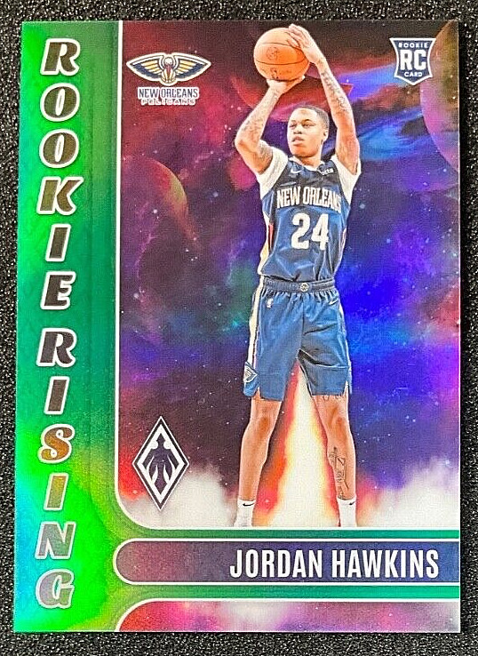 2023-24 Jordan Hawkins Panini Phoenix GREEN  Rookie Rising Pelicans RC /5
