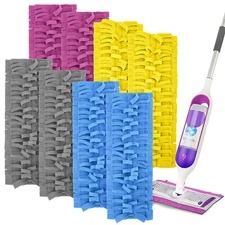 4x Microfiber Mop Refill Pad, Reusable Cleaning Mops Cloth, for Swiffer PowerMop