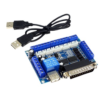 5Axis CNC Interface Adapter Breakout Board For Stepper Motor Driver Mach3&USB