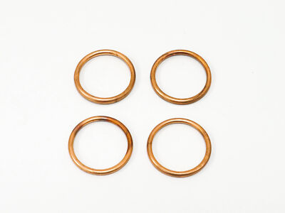 4x Auspuff Kupfer Dichtungen für Kawasaki (K)Z 650 E LTD 1980