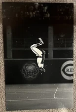 Ozzie Smith St. Louis Cardinals Summersault Flip Baseball 12x18 B&W Photo