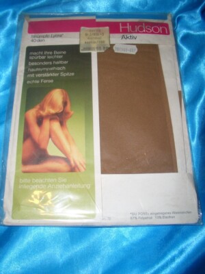 RAR Vintage Hudson Aktiv Stützstrümpfe Gr. 8,5-9 saskia 40 den Stockings OVP