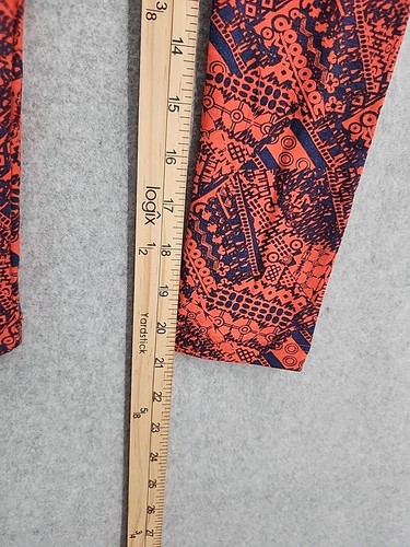 NEW LuLaRoe Leggings Pink/Blue Geometric Pattern L/XL - Picture 3 of 6