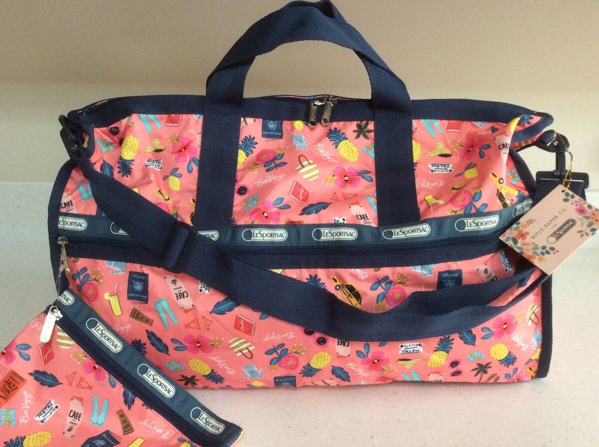 NWT Lesportsac Rifle Paper Co. Tropical Voyage Large NWT Lesportsac Rifle Paper Co. Tropical Voyage Large