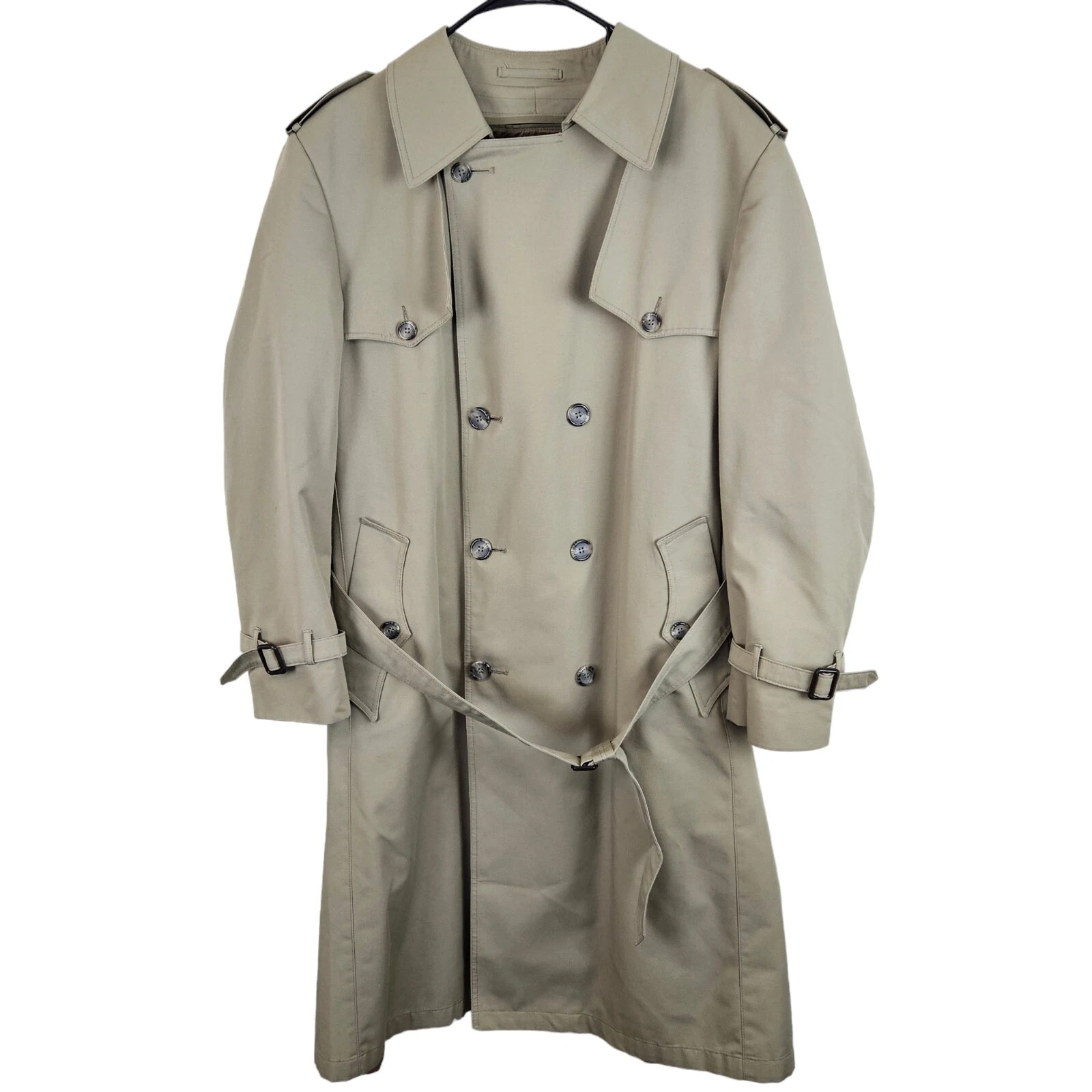 Trench manteau vintage Christian Dior Monsieur doublé laine double boutonnage homme taille 42R