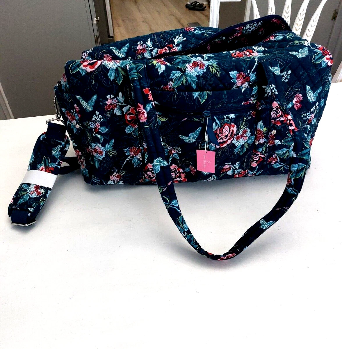 Vera bradley rose gold duffle bag new arrivals