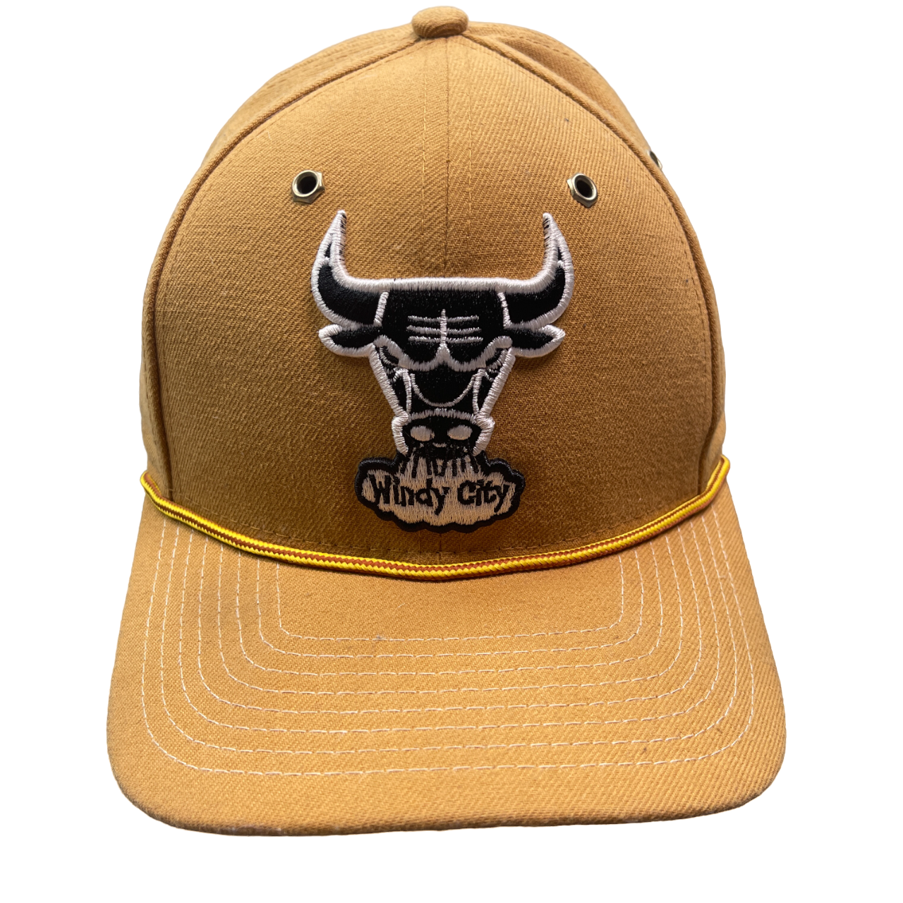 New Era Chicago Bulls Windy City 9Fifty Cap NBA Tan Beige Brown Hardwood Classic