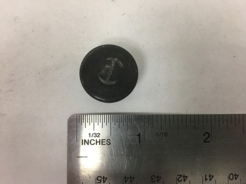 Vintage Small Machined Black Aluminum Stero Knob - Picture 2 of 4