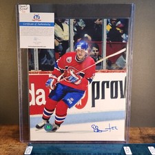 3-02-19 . autograph auto signed photo 8x10 benoit brunet montreal canadiens (A)