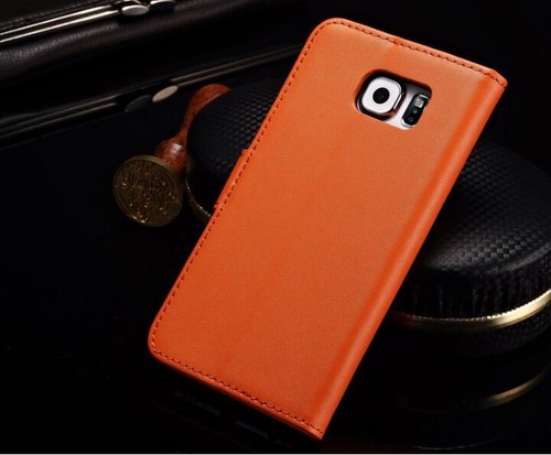 Genuine Leather Flip Wallet Case Card Cover For Samsung Galaxy S6 S7 S8 S9 Plus - Picture 25 of 26