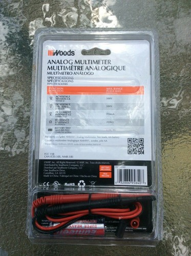 WOODS ANALOGES MULTIMETER. Neu im Karton - Bild 5 von 6