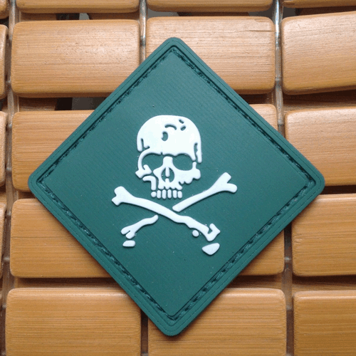 DEATH SKULL PIRATE FLAG Patches USA ARMY HOOK LOOP PATCH BADGE - Picture 5 of 5