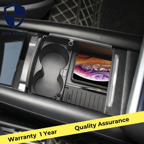 Car inside Center Console Organizer Phone Wireless Charger For Model X S - Photo 7 sur 10