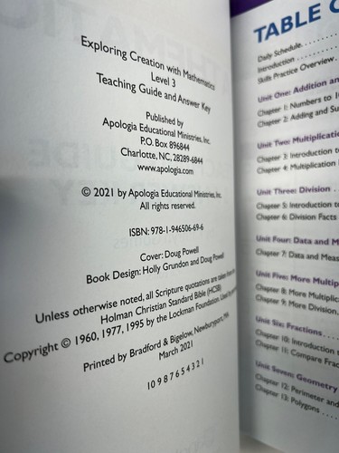 Exploring Creation with Mathematics TEACHER Book 3 - Picture 3 of 5