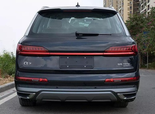 For AUDI Q7 SQ7 2020-2023 Rear Trunk Box Tail Gate Deocr Cover Trim Red Steel - Picture 2 of 6