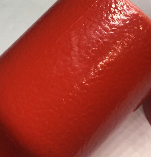 Juego de 2 tazas de pedestal con textura de cáscara roja naranja 10 OZ de colección - Imagen 7 de 12