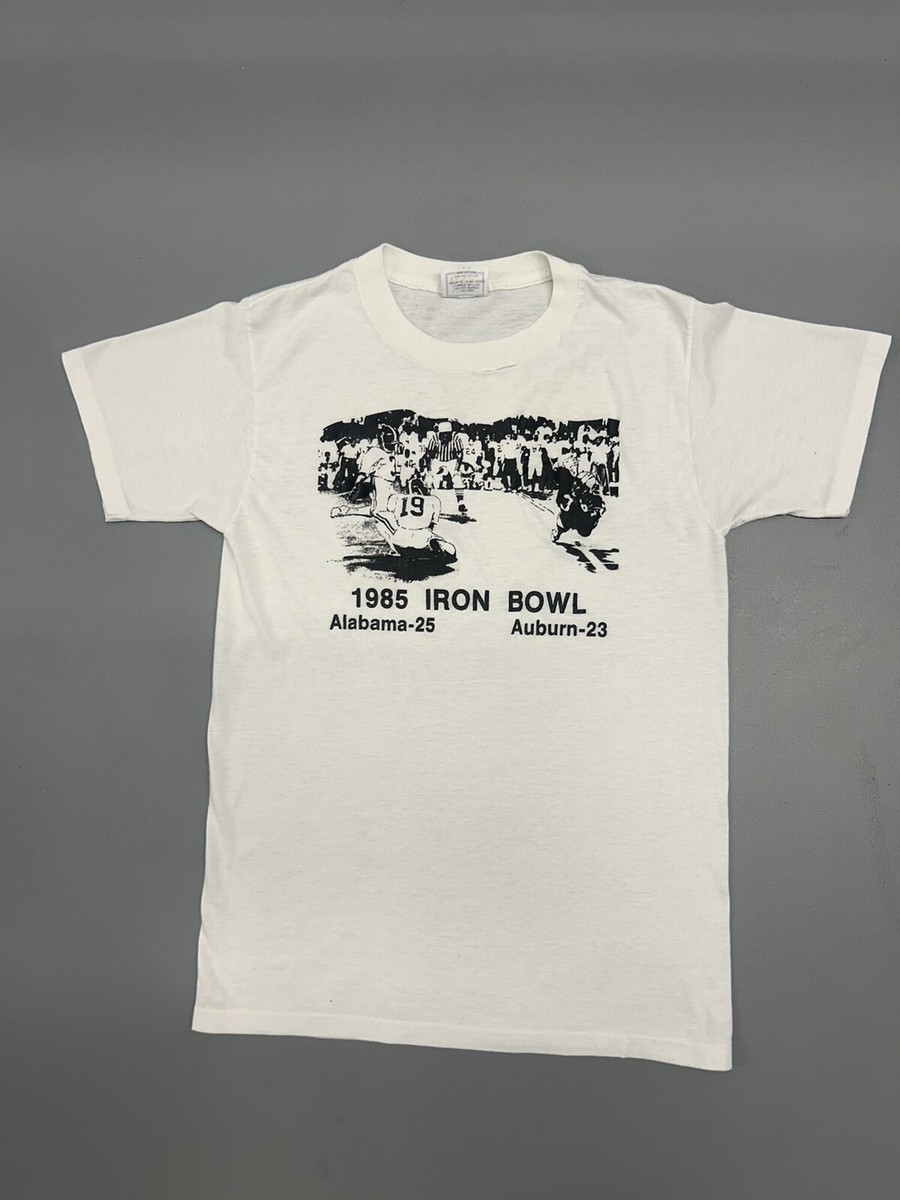Vintage 1985 Alabama Crimson Tide Auburn Iron Bowl T Shirt *Has