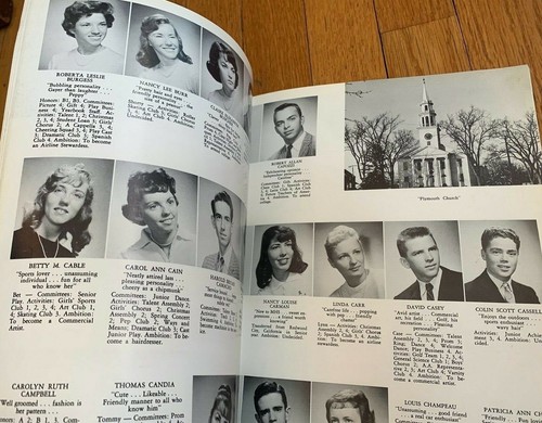 LOTE DE ANUARIO Milford High School 1959 1960 Wepawaug de colección Connecticut nueva foto CT - Imagen 9 de 12