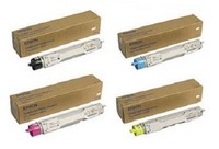 4 X Original Toner Epson Aculaser C4000 / S050091 S050090 -S050088 Cartridge Set