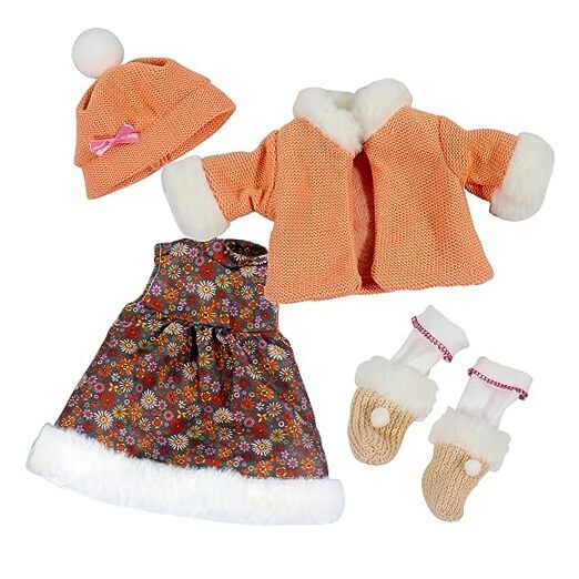 Baby Doll Clothes for 12 13 14 15 16 Inch Dolls, 4 Piece Set Flower Princess 