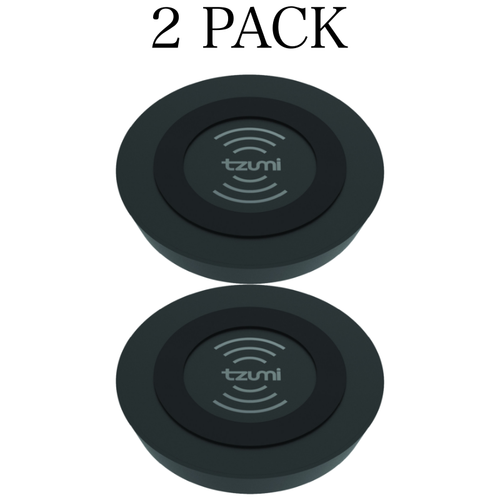 Tzumi Wireless Charging Pad 5W Work Qi Enabled Devices iPhone X 8 8 Plus 2 Pack