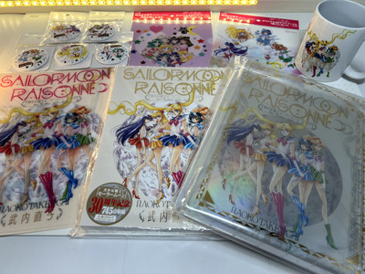 Sailor Moon ART WORKS & Mug with Sailor 10 Warriors & Collaboration Goods Set