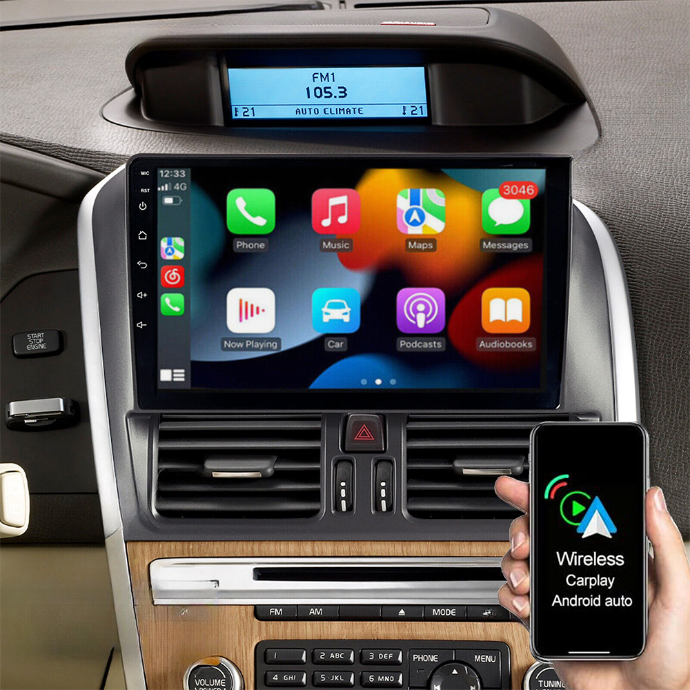 Fits For 2008-2013 Volvo XC60 Apple Carplay Radio Android 13 GPS NAVI WIFI BT