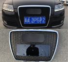 For Audi 2005 -2011 A6 C6 Rs6 Front bumper Silver Grill Grille