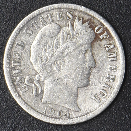 1904-P Barber Dime 10C - COINGIANTS -