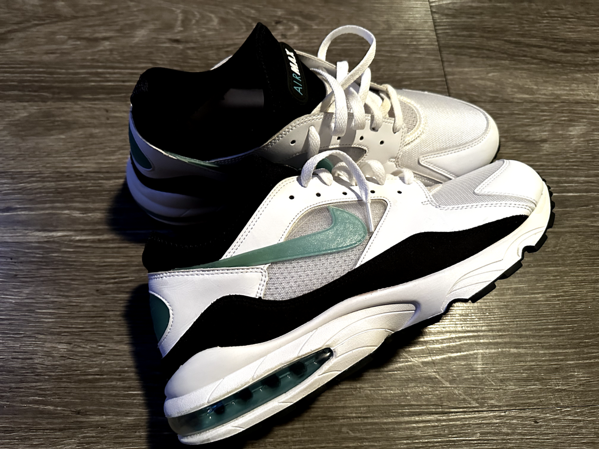 2018 NIKE AIR MAX 93 DUSTY CACTUS WHT/TURQ/BLK EXCELLENT CONDITION