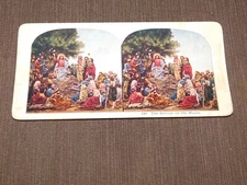 VINTAGE STEREOVIEW STEREOSCOPES CARD CHRIST CHRISTIAN THE SERMON ON THE MOUNT