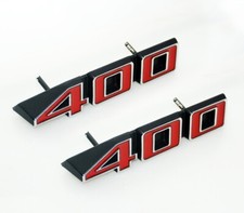 2pcs 400 Emblem For 71-75 Impala Caprice Gm Fender Panel 3986990 Silver Red